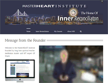 Tablet Screenshot of masterheartinstitute.com